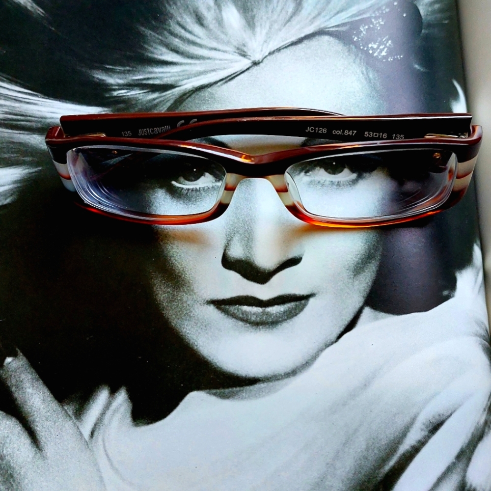 Frame Glasses Brown by JUST CAVALLI JC126 Authentic